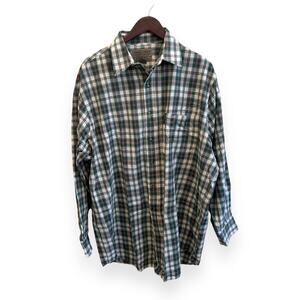 Vintage Abercrombie & Fitch Men’s Plaid Button Down Shirt Size Large